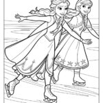 free coloring pages of elsa and anna_2131