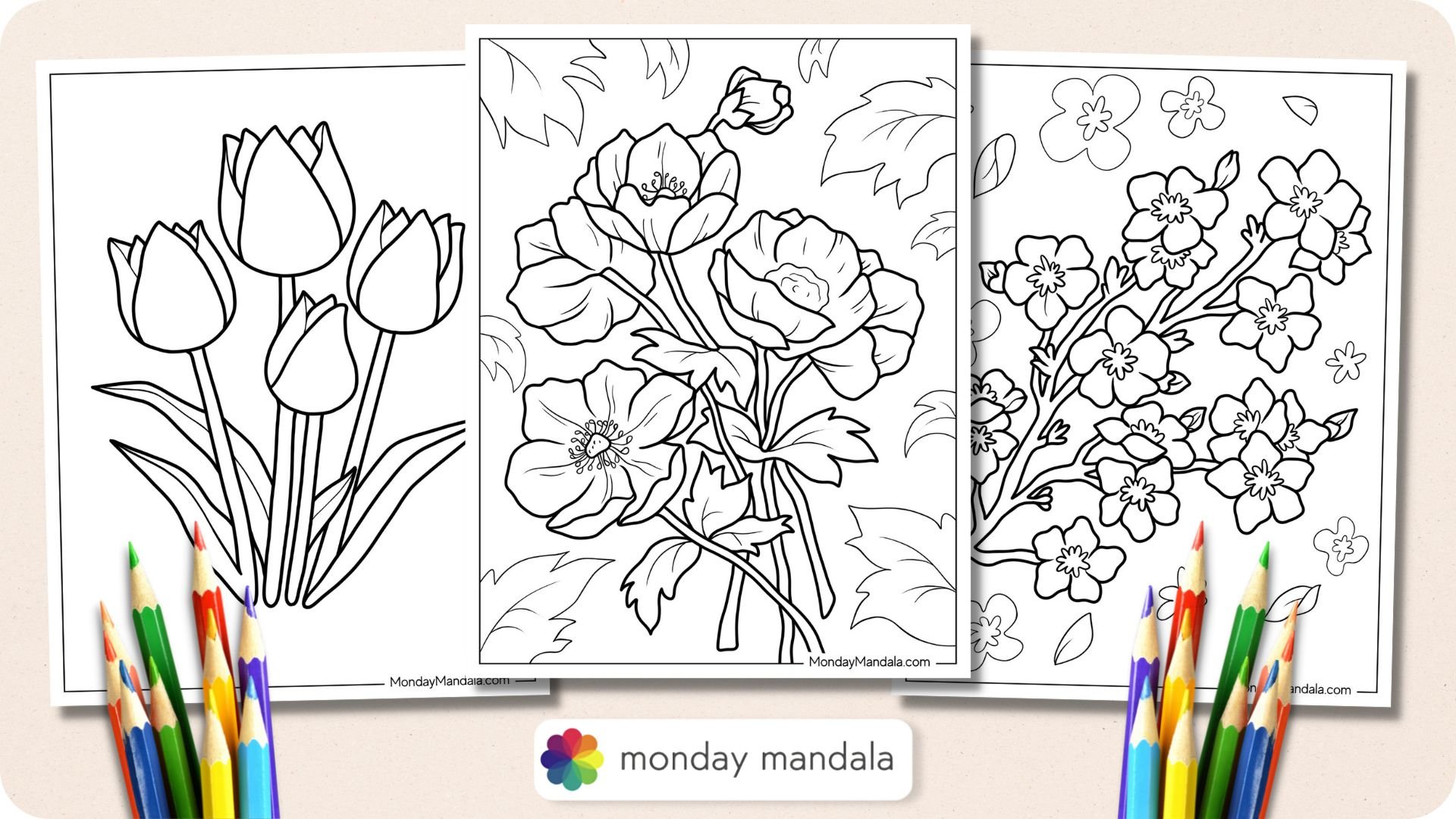 free flower mandala coloring pages for kids_5901