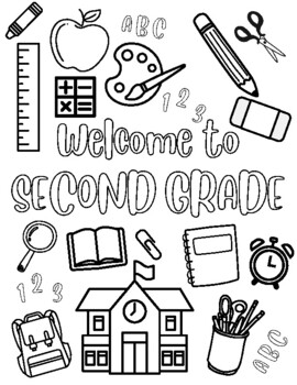free printable coloring pages second grade back to school