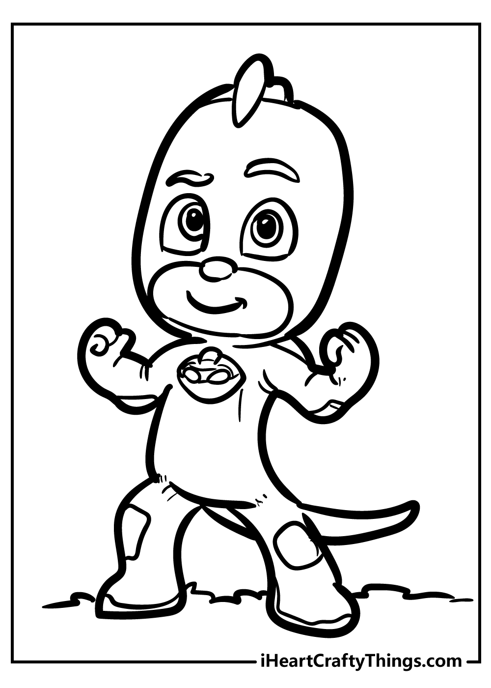 gecko coloring page pj masks_2598
