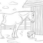 hard horse coloring pages for kids_1712