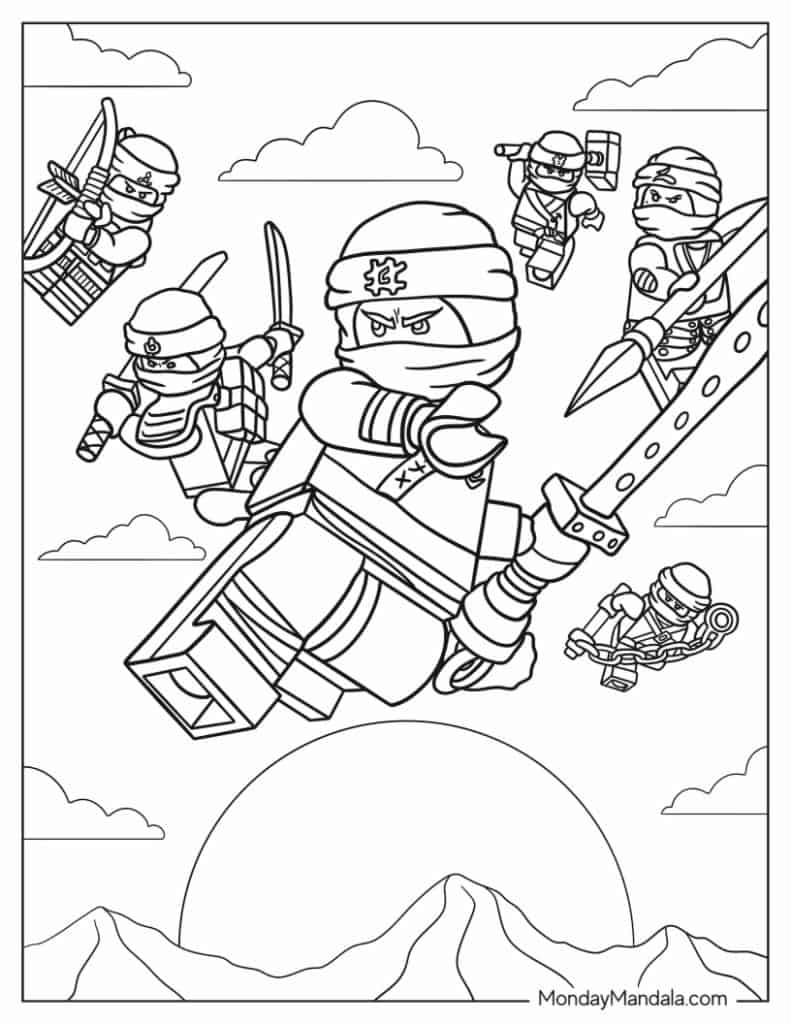 lego ninjago movie coloring pages lloyd_1351