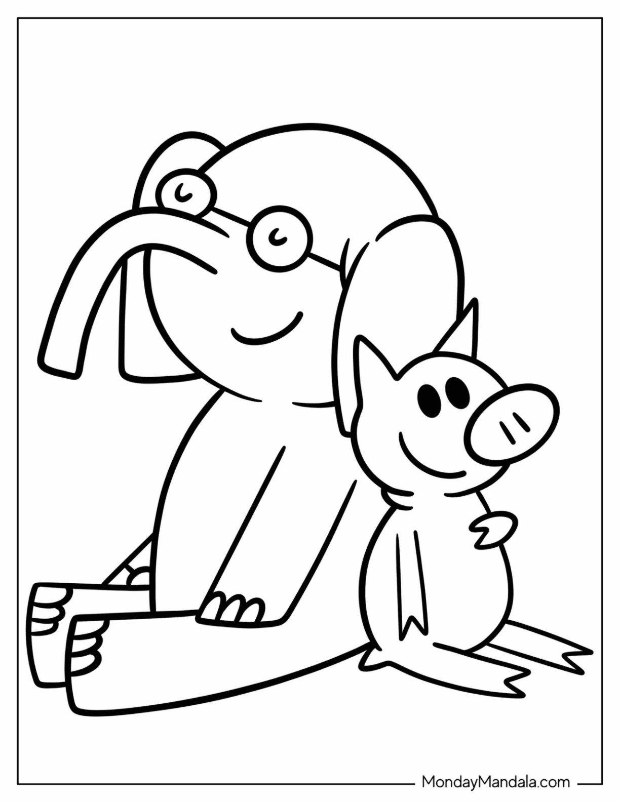 piggy and gerald coloring page_8832