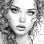realistic coloring pages for girls