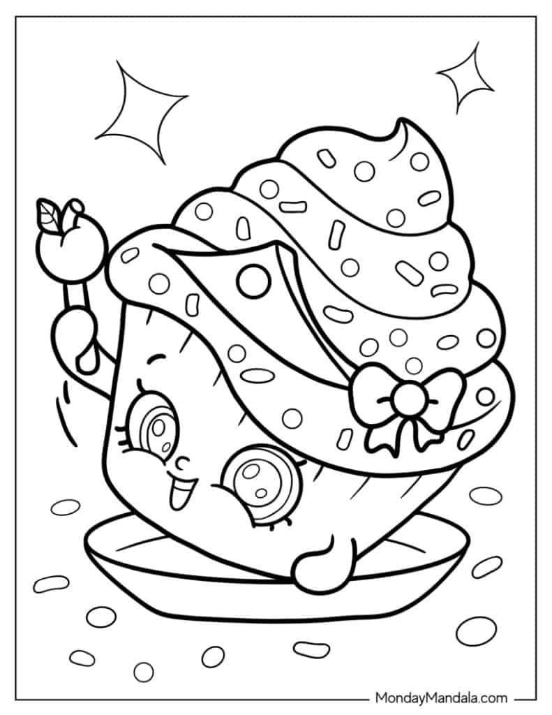 shopkins cupcake coloring pages_8445