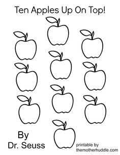 ten apples on top coloring pages_5796