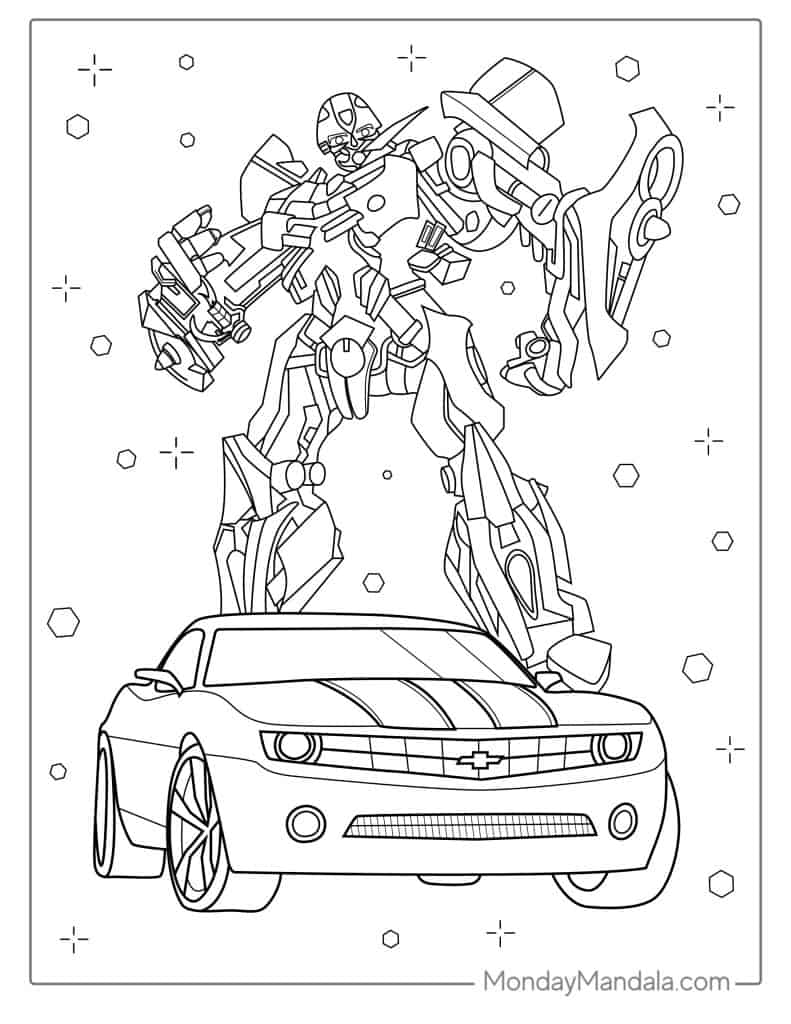 transformer page to coloring_2357