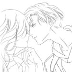 anime girl and boy kissing coloring pages_5202