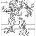 bumblebee robot coloring page transformers_6828