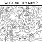 camp coloring pages for kids