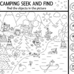 camping coloring pages camping hidden pictures for kids_2459