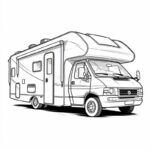 camping truck coloring page_2695