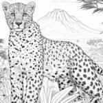 cheetah coloring page_8999