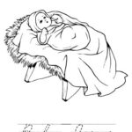 christmas coloring pages about baby jesus for preschoolers_9275