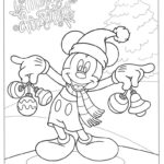 christmas disney characters coloring pages free printable