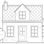 coloring book page houses_7012