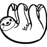 coloring page of sloth_8022