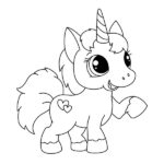 coloring pages cute baby unicorns_9454