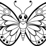 coloring pages for kids butterflies_1831