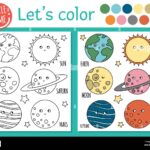 coloring pages for kids of planets