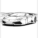 coloring pages lamborghini cars