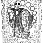 disney adult coloring pages nightmare before christmas adult  adult coloring pages_1061