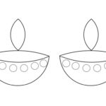 diwali diya coloring page printout_6539