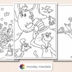 dr seuss coloring book pages for kids_5082