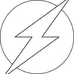 flash logo coloring page_9003