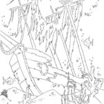 ghost pirate ship coloring page_6323
