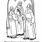 jesus teaches about prayer coloring page_5478