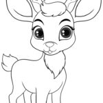 kids deer nature free coloring pages_7641