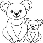 koala coloring pages for kids