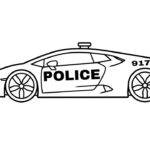 lamborghini police car coloring pages_8215