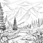 landscape nature drawing coloring pages adult free print out_3753