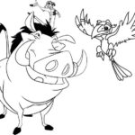 lion king timon coloring page_8149