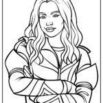 mal descendants coloring page