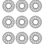 mini sunflowers coloring pages_5796