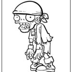 plants vs zombies night coloring pages_4310