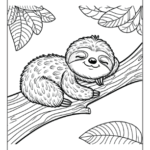 printable coloring pages sloth_6569