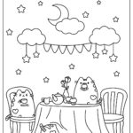pusheen the cat coloring pages black and white_1297