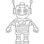 robot coloring pages for kids_5132
