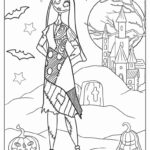 sallys cat coloring page nightmare before christmas_1130