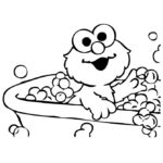 sesame street elmo valentines coloring page_5737