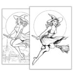 sexy witches coloring pages_2590