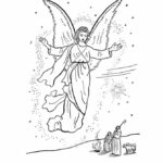 shepards being told about the birth of jesus coloring pages_6325