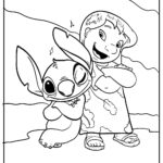 sparky color page color lilo and stitch_8576