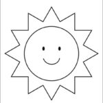 sun coloring page preschool