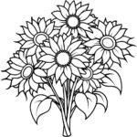 sunflower adult coloring pages_9997