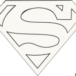superman logo printable coloring pages
